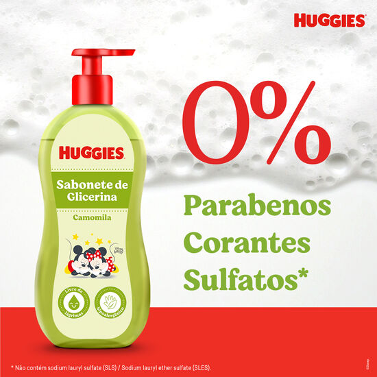 Sabonete Líquido Huggies Camomila para Recém-Nascidos 200ml